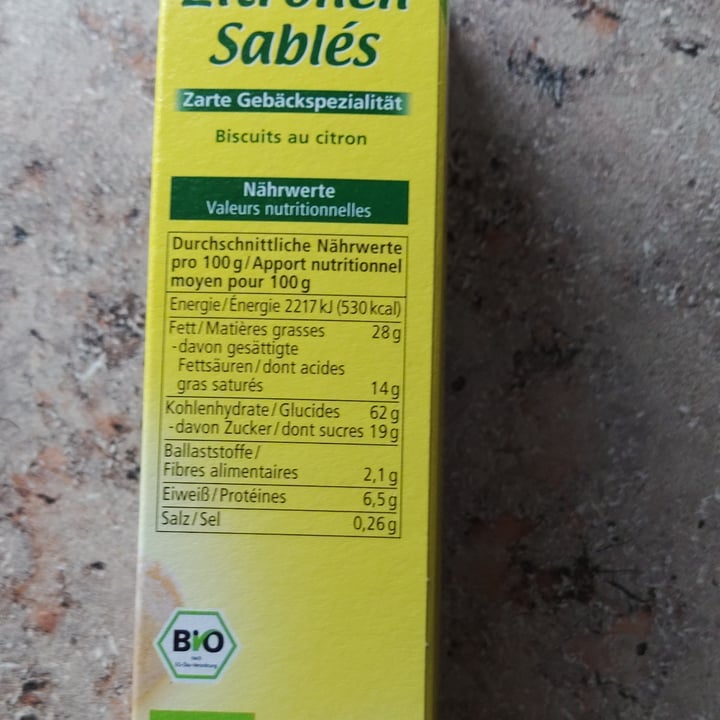 photo of Alnatura Zitronen Sables shared by @saechsine on  14 Sep 2023 - review