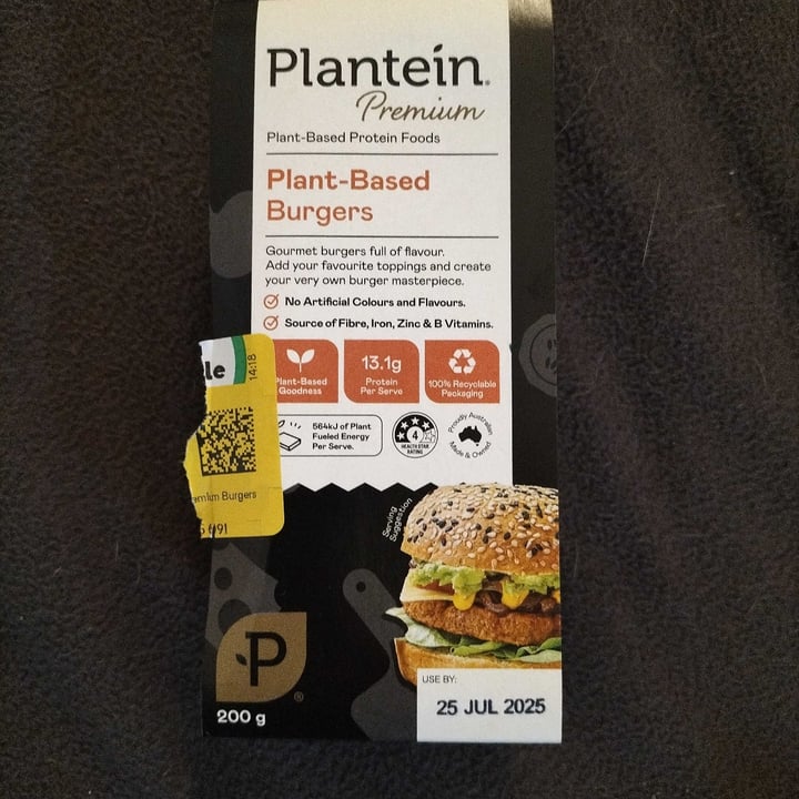 photo of Plantein Plantein Plant Based Burgers shared by @helenevegan on  23 Jul 2025 - review