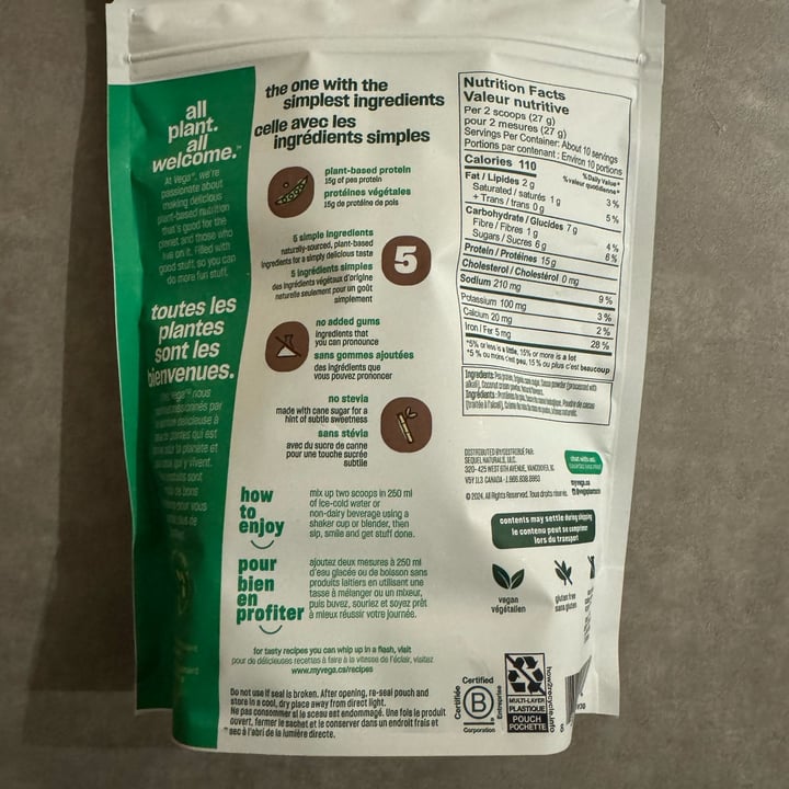 photo of Vega Protein Powder vega chocolate protein powder shared by @andy94 on  19 Sep 2024 - review