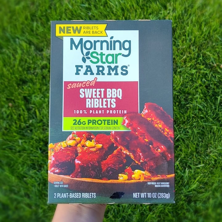 photo of MorningStar Farms Sweet BBQ Riblets shared by @agreene428 on  25 Apr 2024 - review