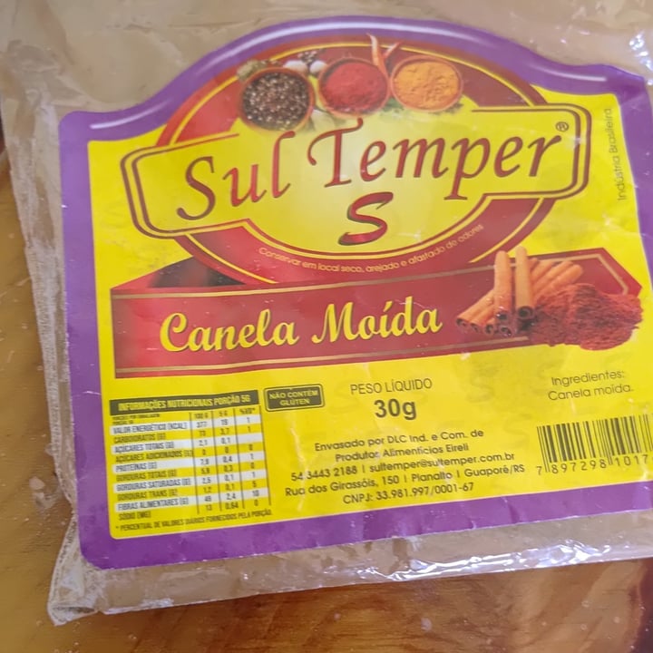 photo of Sul Temper Canela em pó shared by @thaiszanchettin on  15 Jan 2025 - review