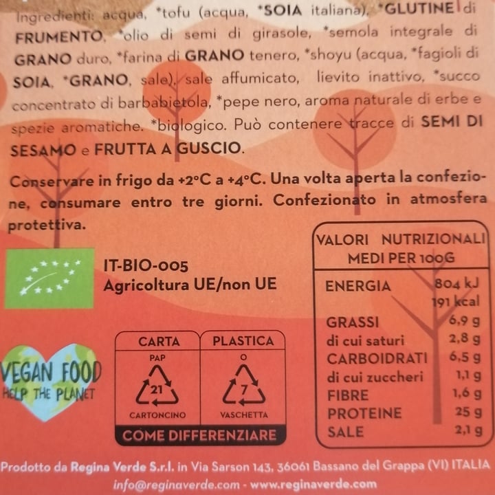 photo of Regina Verde pancetta a cubetti 100% plant based shared by @moth on  06 Feb 2024 - review