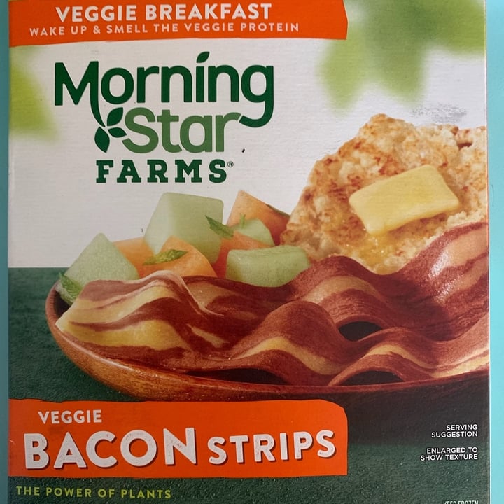 photo of MorningStar Farms veggie bacon strips shared by @quadantics on  12 Feb 2024 - review