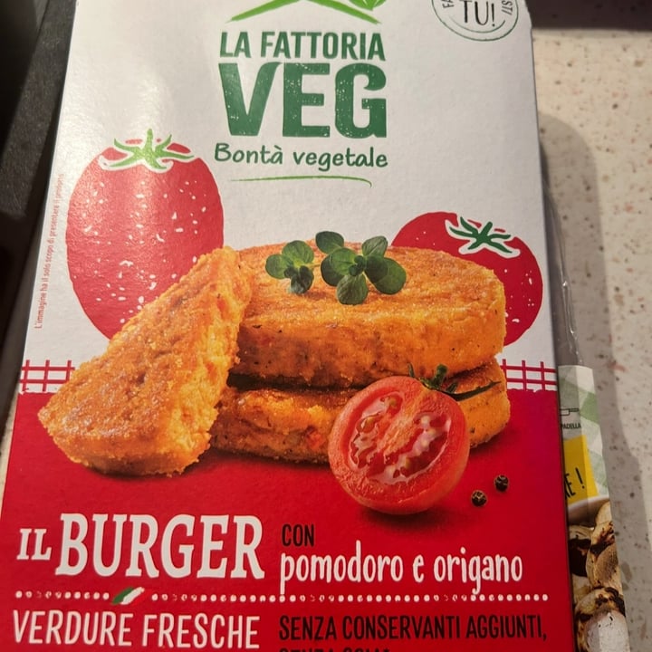 photo of la fattoria veg Il Burger Con Pomodoro E Origano shared by @elyvee on  24 Jul 2025 - review