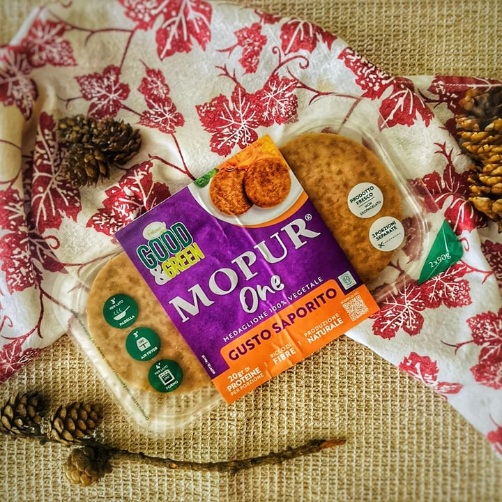 photo of Good & Green Mopur One • Medaglione 100% Vegetale • Gusto Saporito shared by @federicathewitch on  24 Jul 2024 - review
