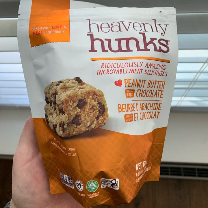 photo of Heavenly Hunks Heavenly Hunks Peanut Butter Chocalate Bites shared by @veganvanman on  27 Apr 2024 - review