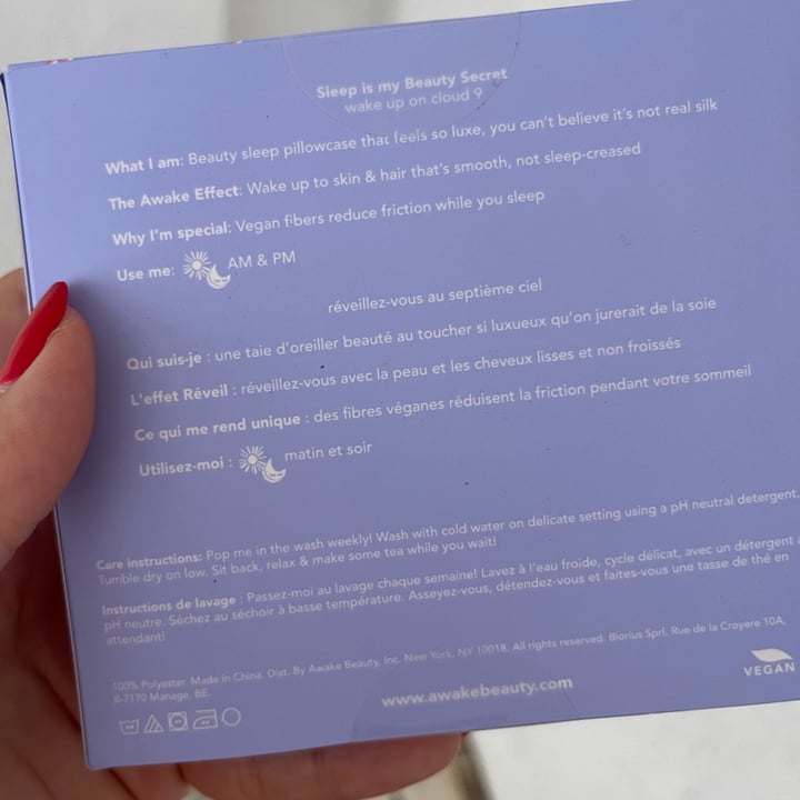 photo of Tarte Cosmetics Awake Vegan Pillowcase shared by @its-dafne-vitch on  18 May 2024 - review