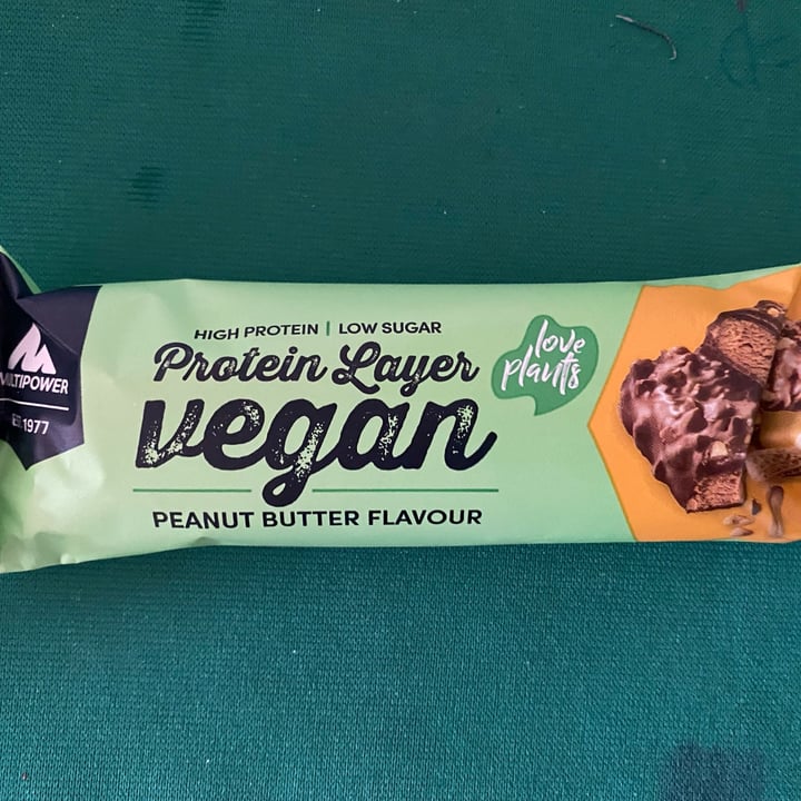 photo of Multipower Vegan Protein Layer Peanut Butter Bar shared by @elisssssss on  15 Oct 2023 - review