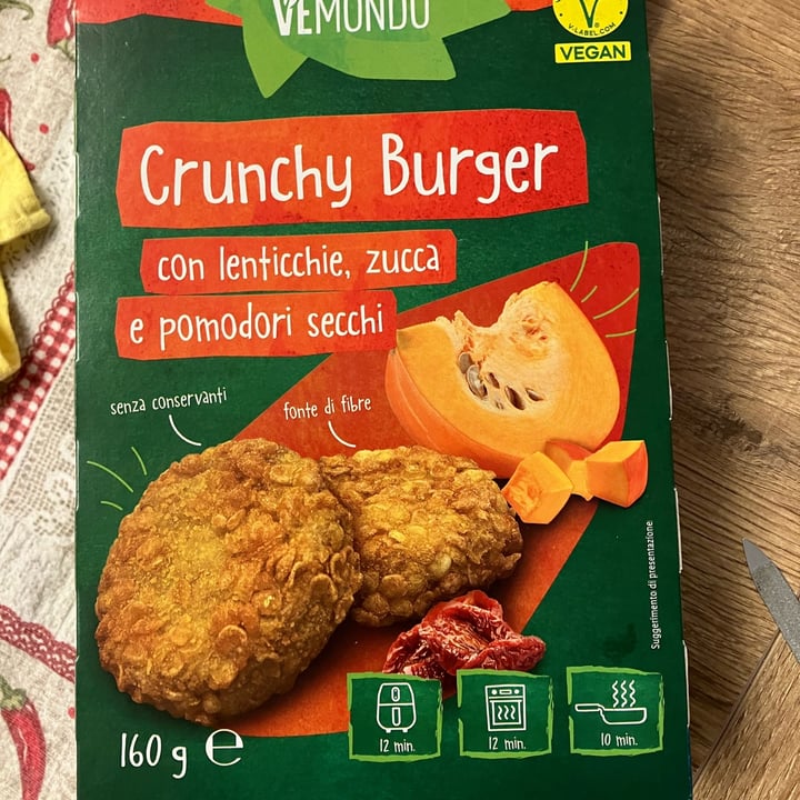 photo of Vemondo crunchy burger con lenticchie zucca e pomodori secchi shared by @julem on  09 May 2024 - review