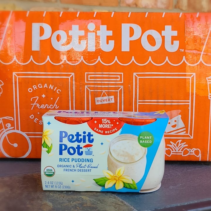 photo of Petit Pot rice pudding organic plant based dessert shared by @agreene428 on  12 Oct 2023 - review
