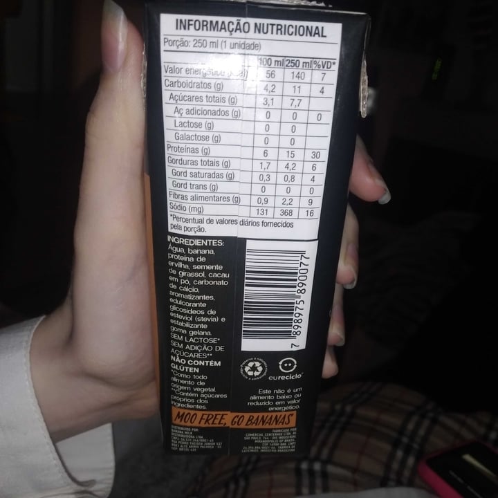 photo of Banana Milk Banana Milk Cacau 15 gramas de proteína shared by @luisafdem on  09 May 2025 - review