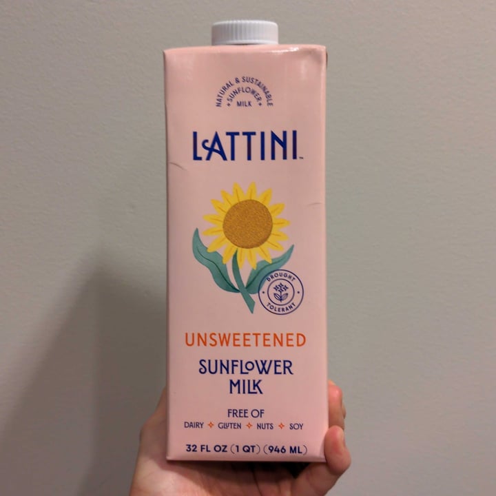 photo of Lattini unsweetened sunflower milk shared by @magnificentyak51 on  20 Mar 2024 - review