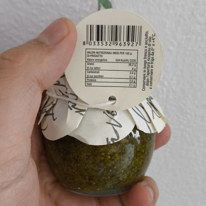 photo of I Sapori dell’Arca Pesto Vegano Con Basilico Genovese DOP E Aglio Di Vessalico shared by @fernandoveganboccia on  27 Jun 2025 - review