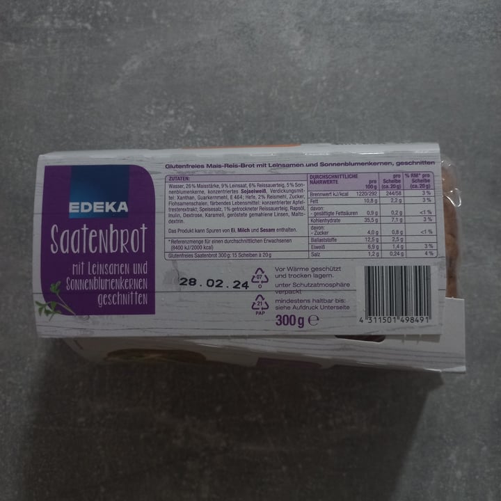 photo of Edeka Saatenbrot shared by @punilu on  21 Feb 2024 - review