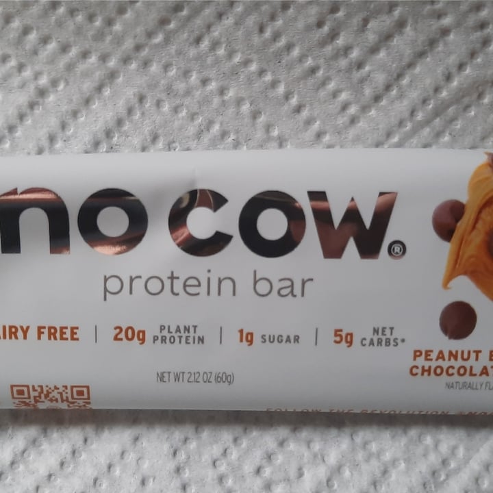 photo of No Cow Peanut Butter Chocolate Chip Bar shared by @anonvegan on  18 Aug 2024 - review