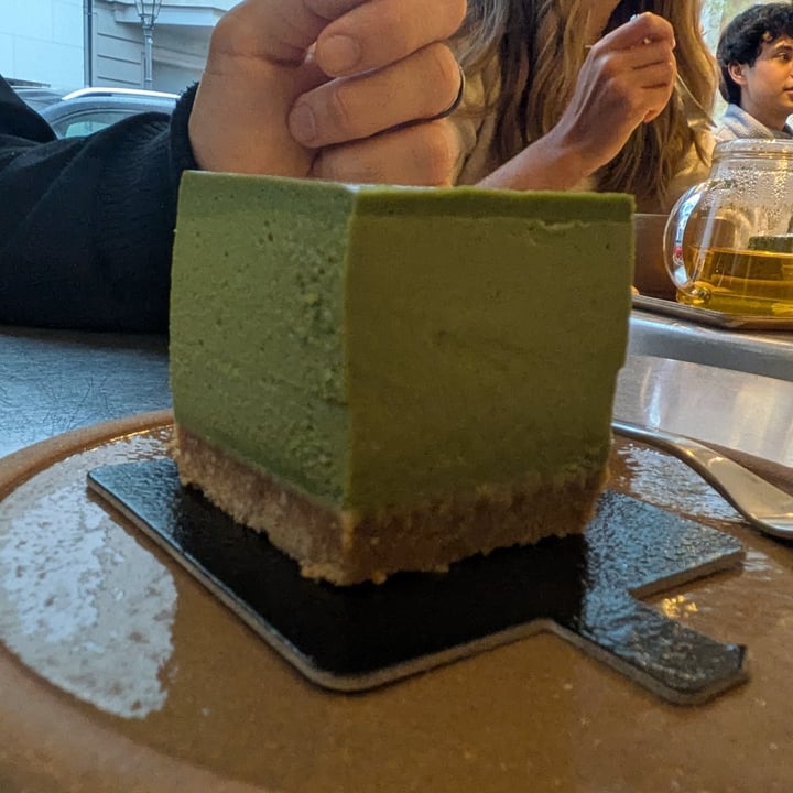 photo of Soi & Co. Plant-Based Cafe Matcha Pistachio Tofu Cheesecake shared by @omsohum on  06 Oct 2025 - review