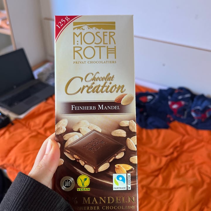photo of Moser Roth chocolat création feinherb mandel shared by @giuliazecchini on  24 Oct 2023 - review