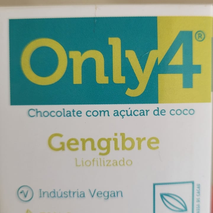 photo of Only4 Chocolate 70% Cacau com gengibre shared by @dricamoniz on  01 Jan 2024 - review