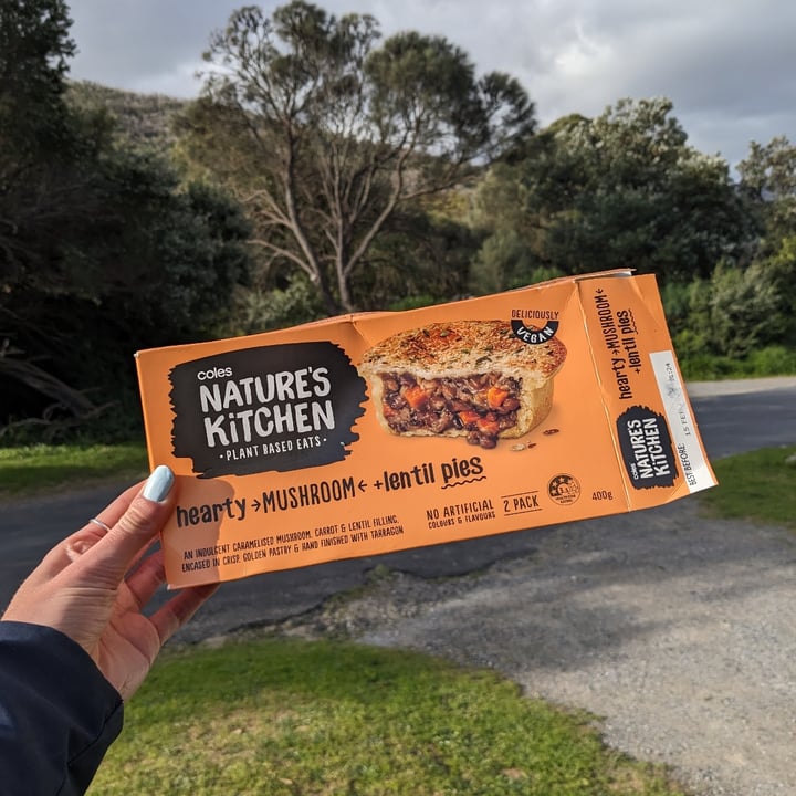 photo of Coles Nature's Kitchen Hearty Mushroom Lentil Pies shared by @jandrews on  16 Oct 2023 - review