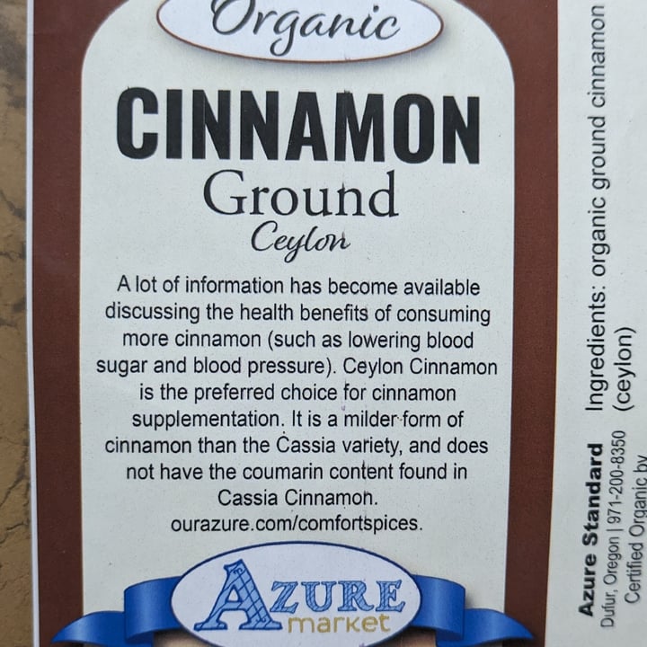 photo of Azure Market organic Ceylon cinnamon shared by @brtjohns on  26 Apr 2024 - review
