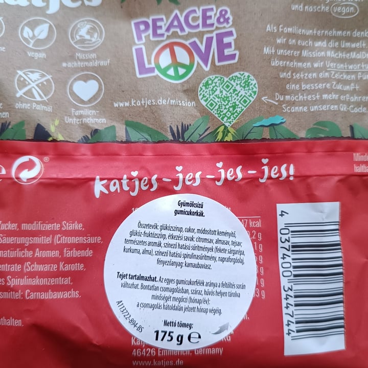 photo of Katjes PEACE & LOVE shared by @plantpowerpuffgirl on  26 Feb 2024 - review