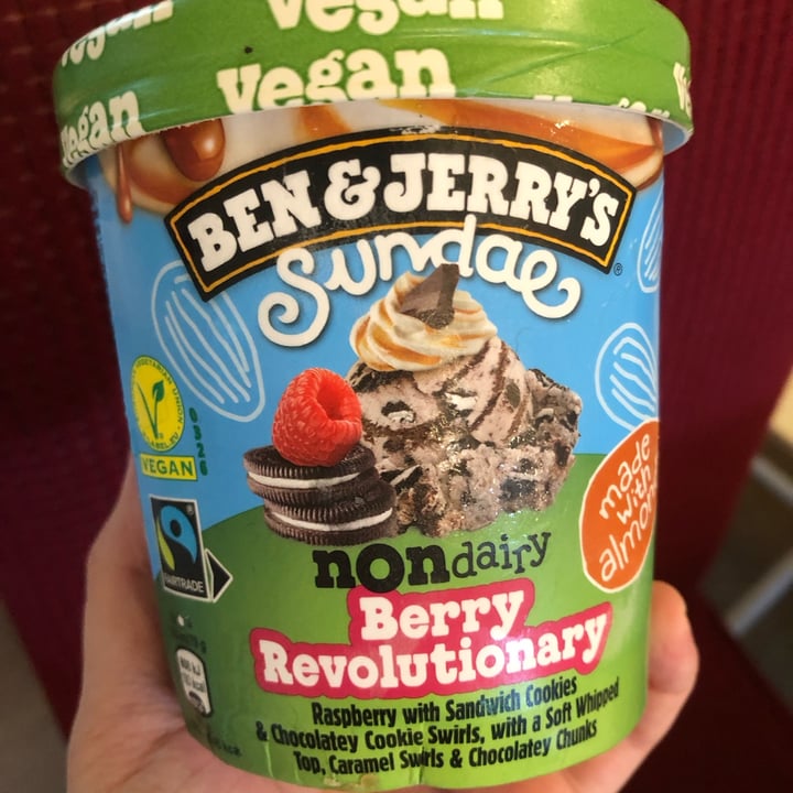 photo of Ben & Jerry's Sundae Non Dairy Berry Revolutionary shared by @cloudnineberry on  30 Aug 2023 - review
