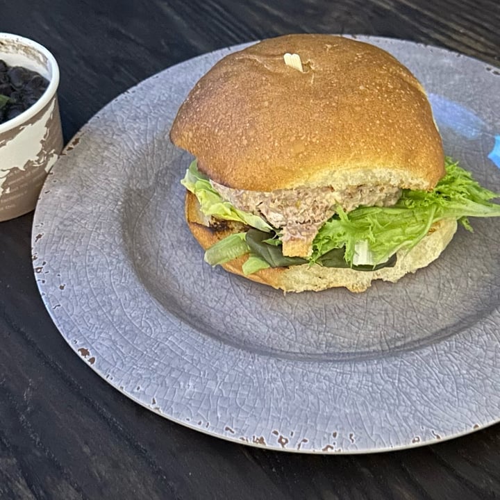 photo of The Smokin' Onion Restaurant + Food Truck Pecan’t Believe It’s Not Chicken Salad Sandwich shared by @vegan4thecritters on  04 May 2024 - review