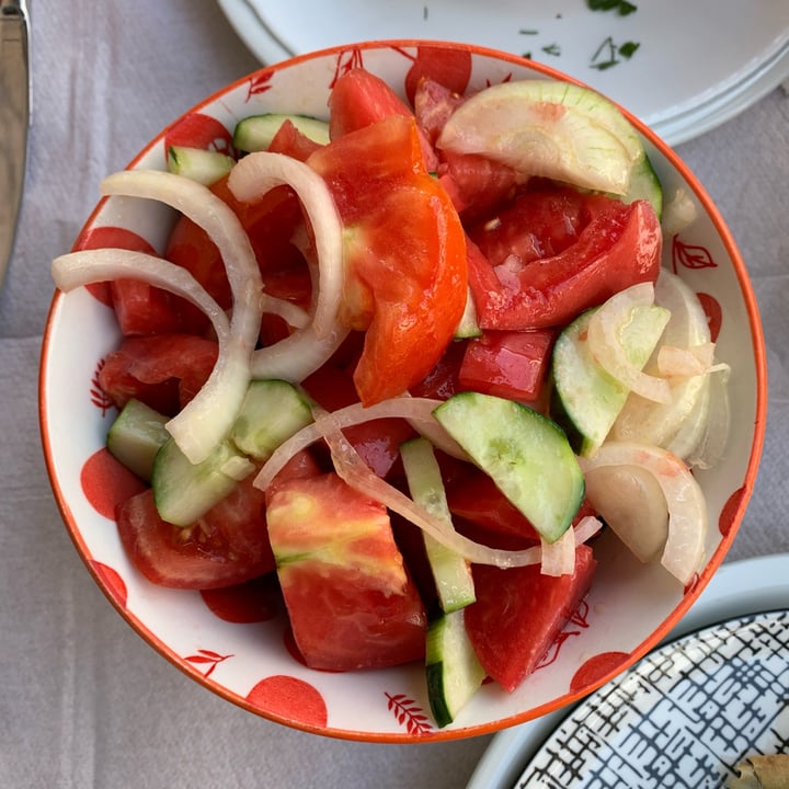 photo of Vojsava Restaurant Tomato salad shared by @aroleia on  28 Jul 2024 - review