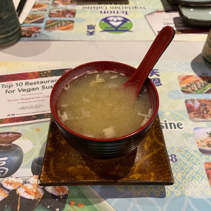 photo of Tenon Vegetarian Cuisine Assorted Fresh Mushroom Miso Soup shared by @ryanleys on  17 May 2024 - review