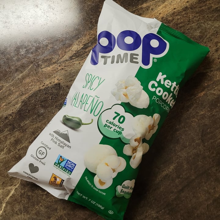 photo of Poptime Spicy Jalapeño Kettle Cooked Popcorn shared by @metalmel666 on  15 Apr 2024 - review