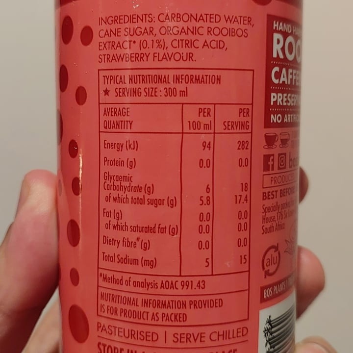 photo of Bos Strawberry Ice Tea shared by @rambullion on  15 Aug 2025 - review