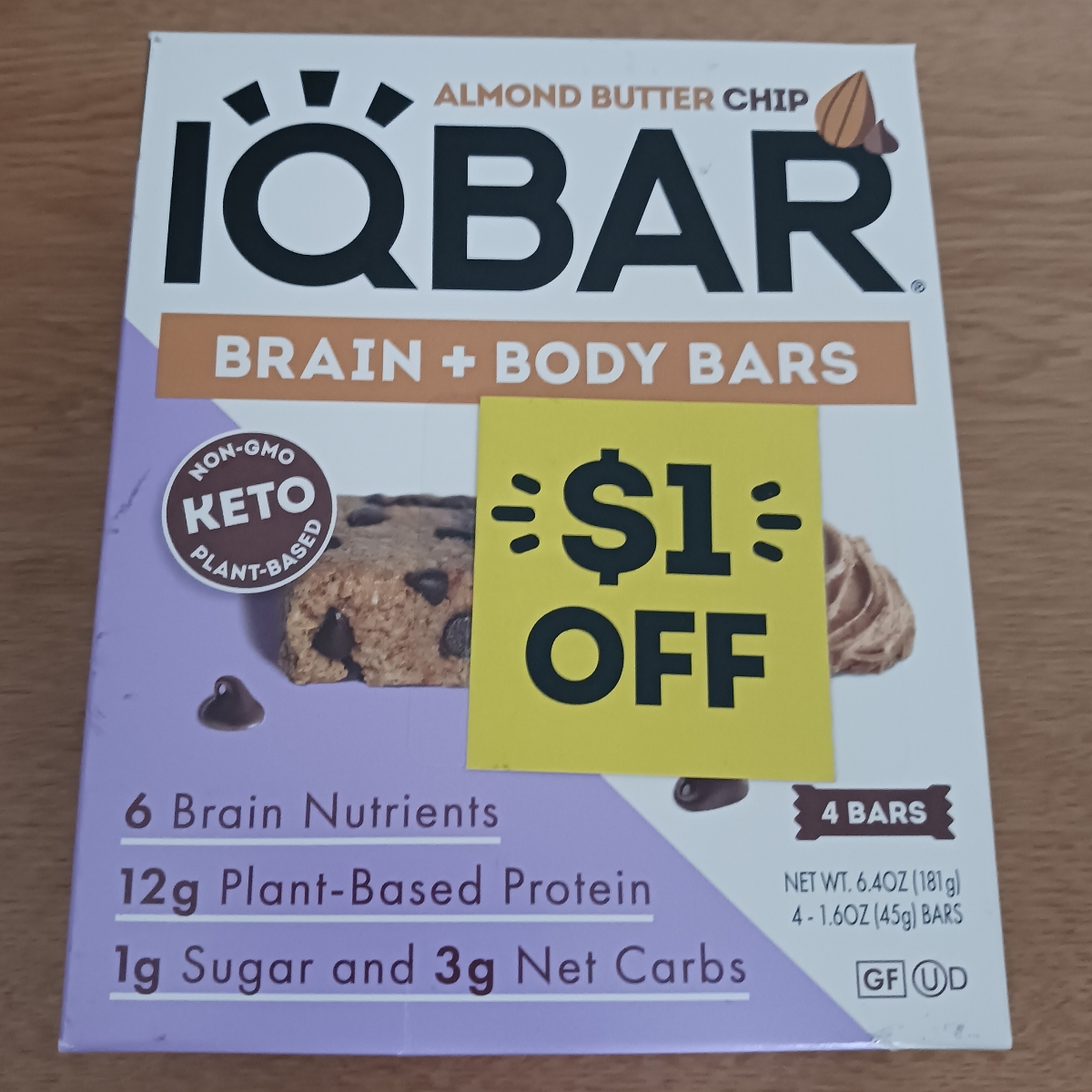 IQ Bar Almond Butter Chip Reviews abillion