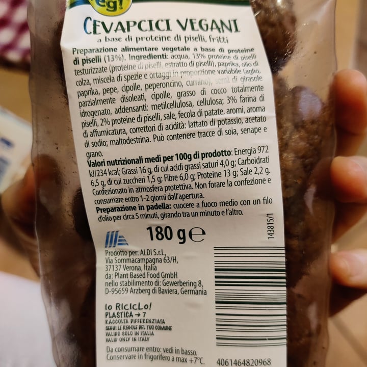 photo of Just Veg! (ALDI Italy) cevapcici shared by @michelanice on  07 Jan 2024 - review