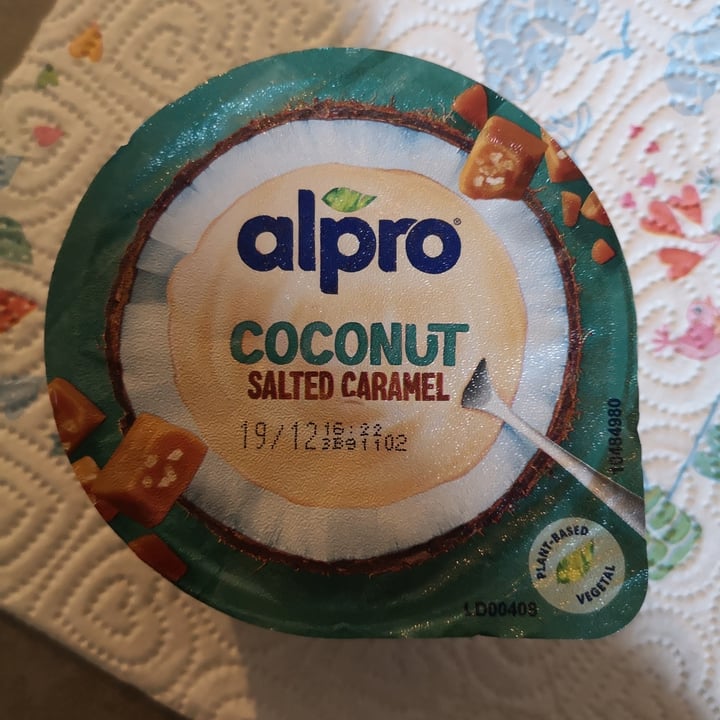 photo of Alpro Yogurt Coconut Salted Caramel shared by @mariversovegan on  14 Nov 2023 - review