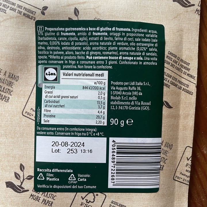 photo of Vemondo affettato vegetale classico shared by @elevandi on  07 May 2024 - review