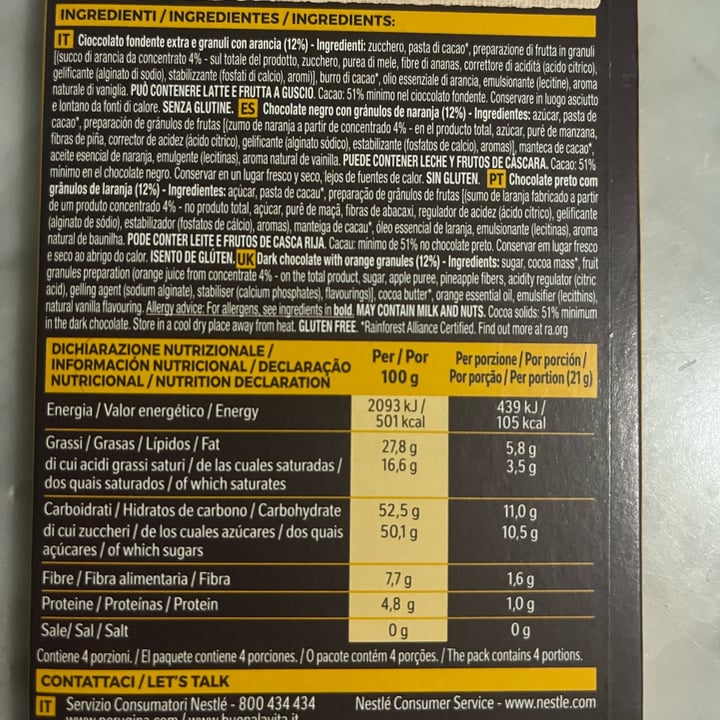 photo of Perugina Cioccolato arancia shared by @lucyvegan83 on  27 Mar 2025 - review
