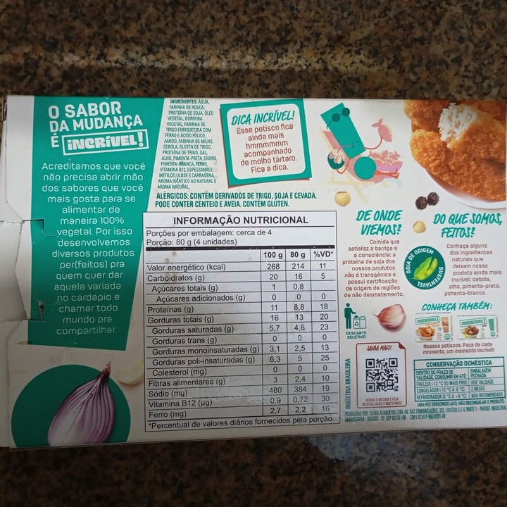 photo of Incrível Seara Isca de Peixe shared by @fabilarizza on  22 Dec 2024 - review