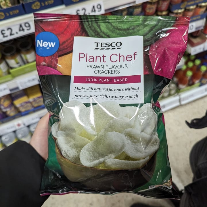 photo of Tesco Plant Chef prawn flavour crackers shared by @katchan on  28 Dec 2023 - review