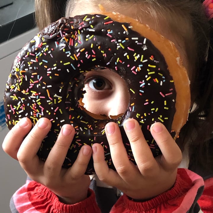 photo of Coughlans Bakery Giant Chocolate Sprinkle Donut shared by @cloudnineberry on  06 Jul 2024 - review