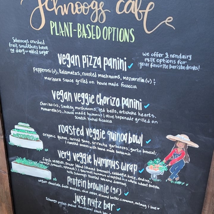 photo of Schnoogs Café & Espresso vegan pizza panini shared by @vegandonut on  30 Nov 2024 - review