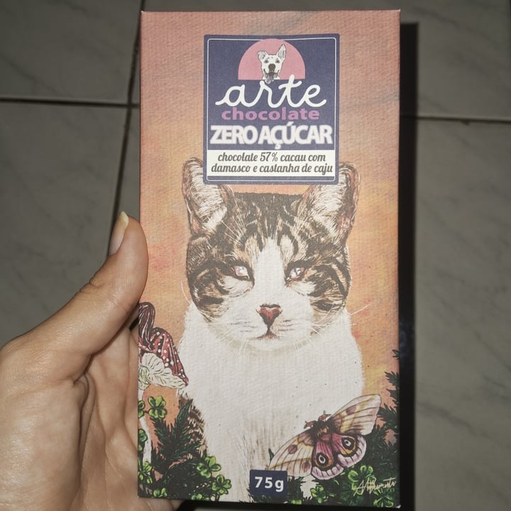 photo of Arte Chocolate Chocolate 57% com Damasco e Castanha de Caju shared by @giihcmoraes on  05 Dec 2023 - review