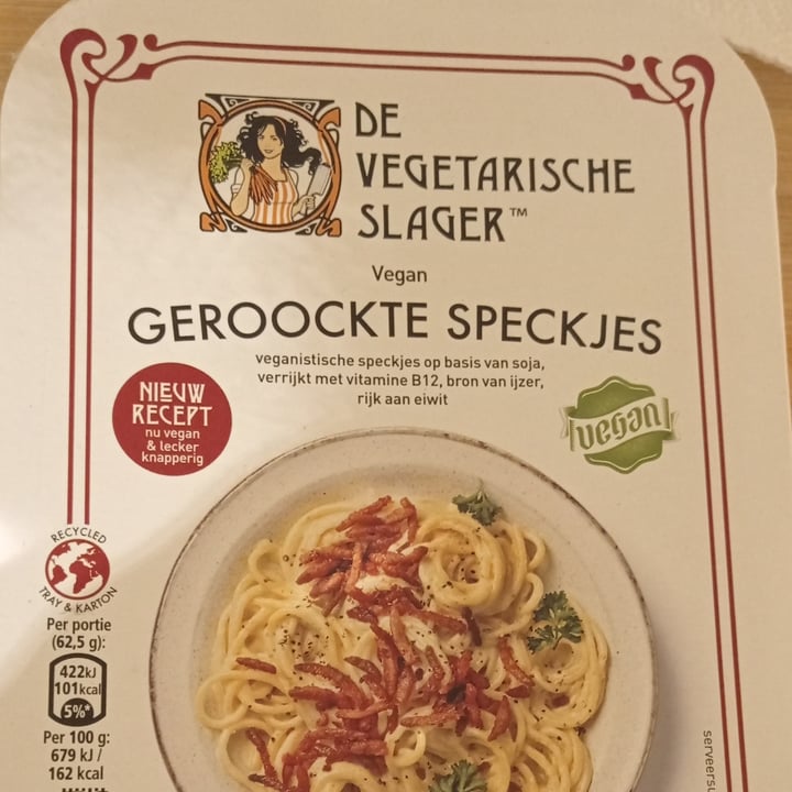 photo of De vegetarische slager gerookte spekjes shared by @nuriawashungry on  28 Feb 2024 - review