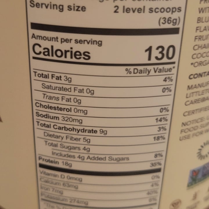 photo of Aloha Chocolate Protein Powder shared by @sensiblevegan on  15 Jul 2025 - review
