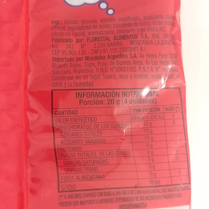 photo of Bubbaloo Gomitas "Huellitas Ácidas" Sabor Frutilla Ácida shared by @g77on on  20 Nov 2024 - review