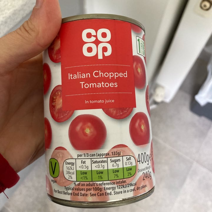 photo of Coop tinned tomatoes chopped shared by @travelguy on  10 May 2024 - review