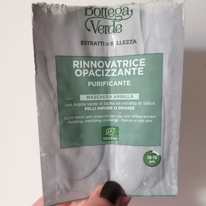 photo of Bottega Verde Maschera Viso Purificante E Opacizzante All'Argilla Verde shared by @norilla on  05 Sep 2023 - review