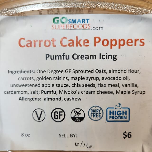 Photo of the dish “Carrot Cake Poppers”