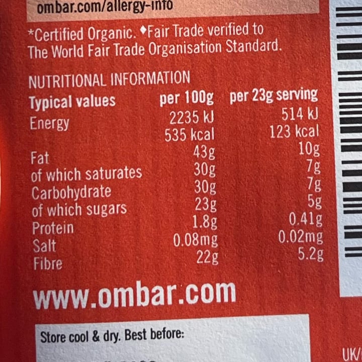 photo of Ombar Blonde - Caramelised White Chocolate Bar shared by @ameriamber on  06 Oct 2025 - review