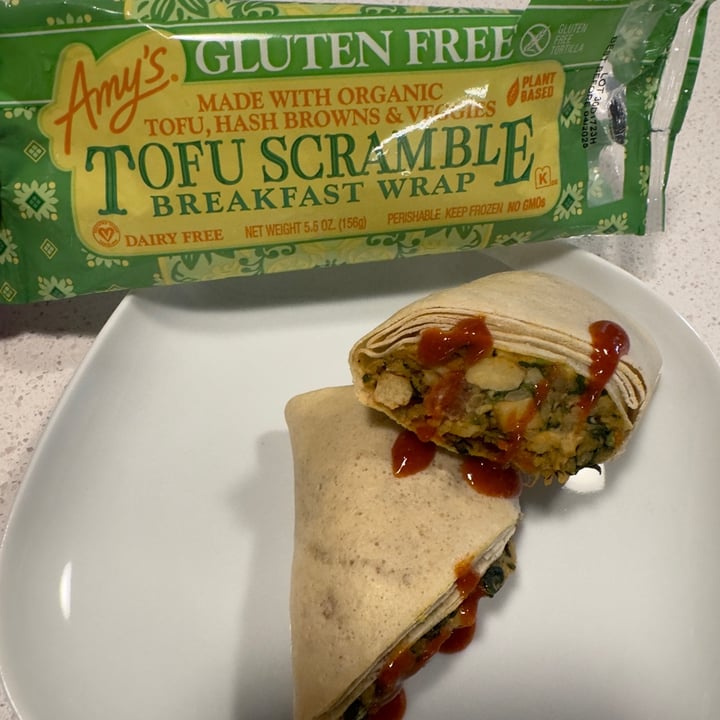 photo of Amy’s Tofu Scramble Breakfast Wrap shared by @berryveganplanet on  15 Oct 2023 - review
