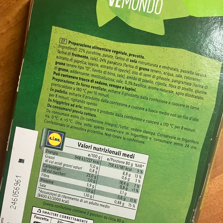 photo of Vemondo Crocchette Di Verdure Con Zucchine E Basilico shared by @hellf on  16 Apr 2024 - review